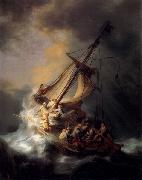 REMBRANDT Harmenszoon van Rijn Christ in the Storm on the Lake of Galilee, oil painting reproduction
